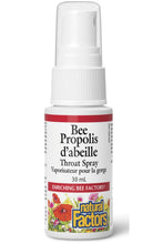 Load image into Gallery viewer, NATURAL FACTORS Bee Propolis Throat Spray 65% Extract  (30 ml)