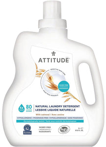 ATTITUDE Sensitive Skin Laundry Detergent (80 Loads)